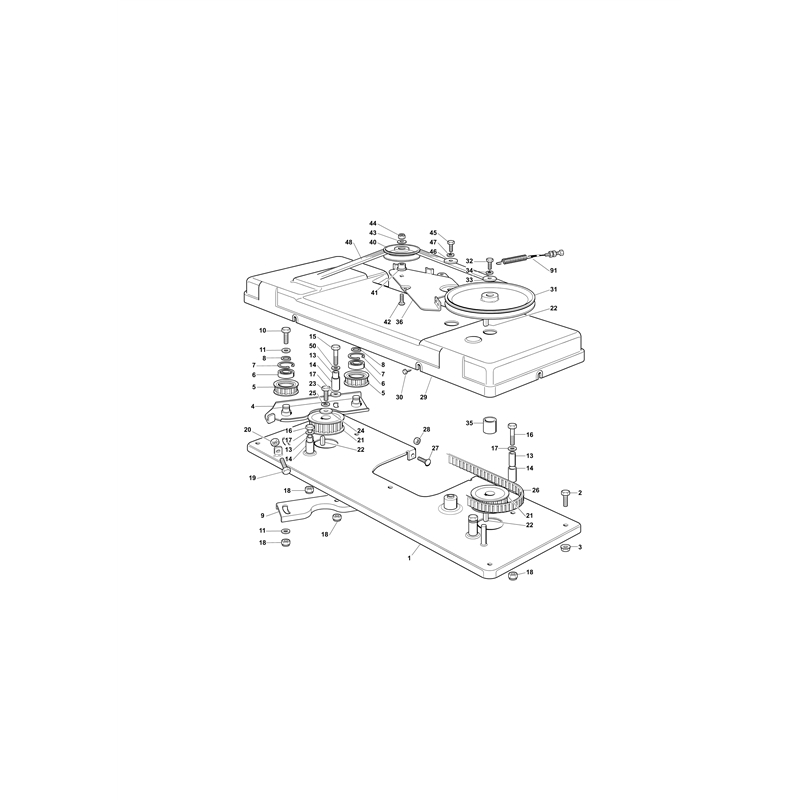 Oleo-Mac OM 103- 16 K Cat. 2020 (OM 103-16 K Cat. 2020) Parts Diagram, Mowing control