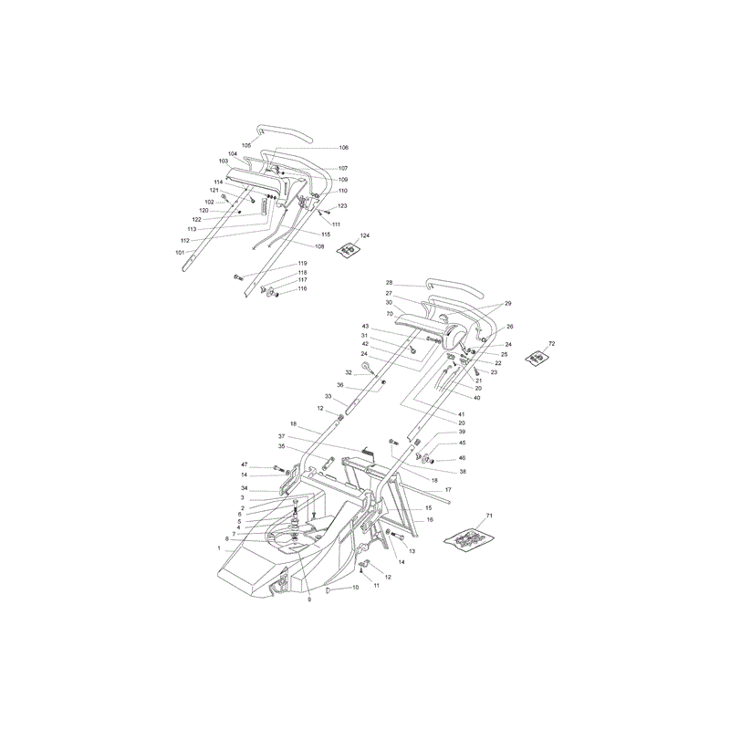 Castel / Twincut / Lawnking T484 (T484) Parts Diagram, Page 1