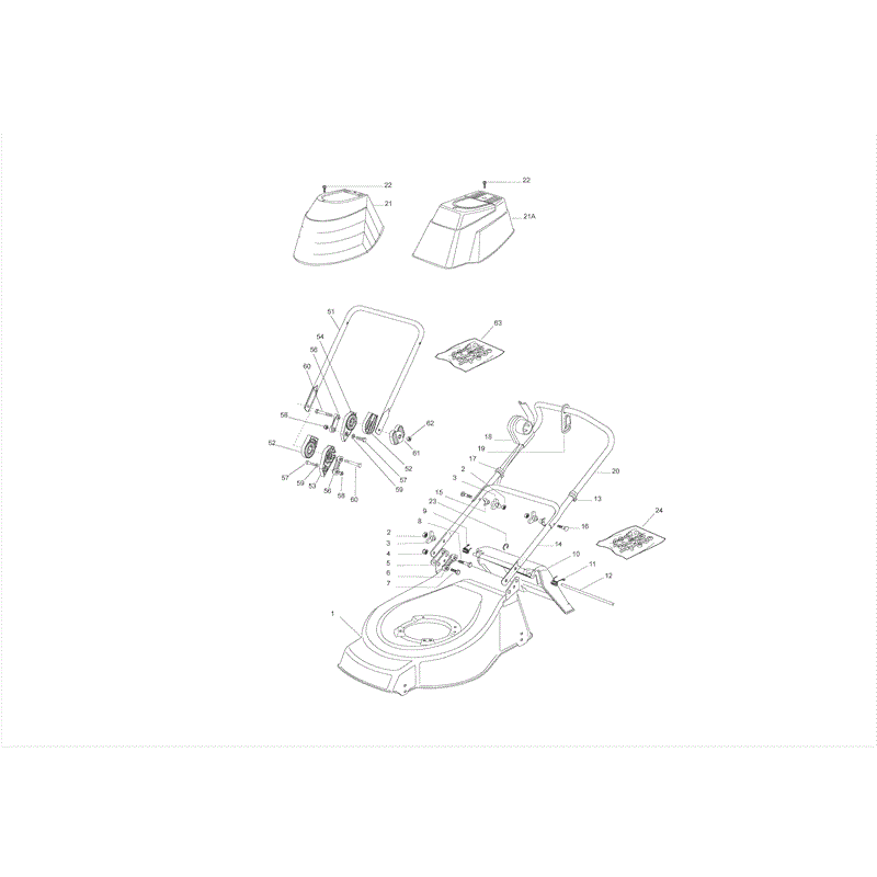 Castel / Twincut / Lawnking TD430S (TD430S) Parts Diagram, Page 1