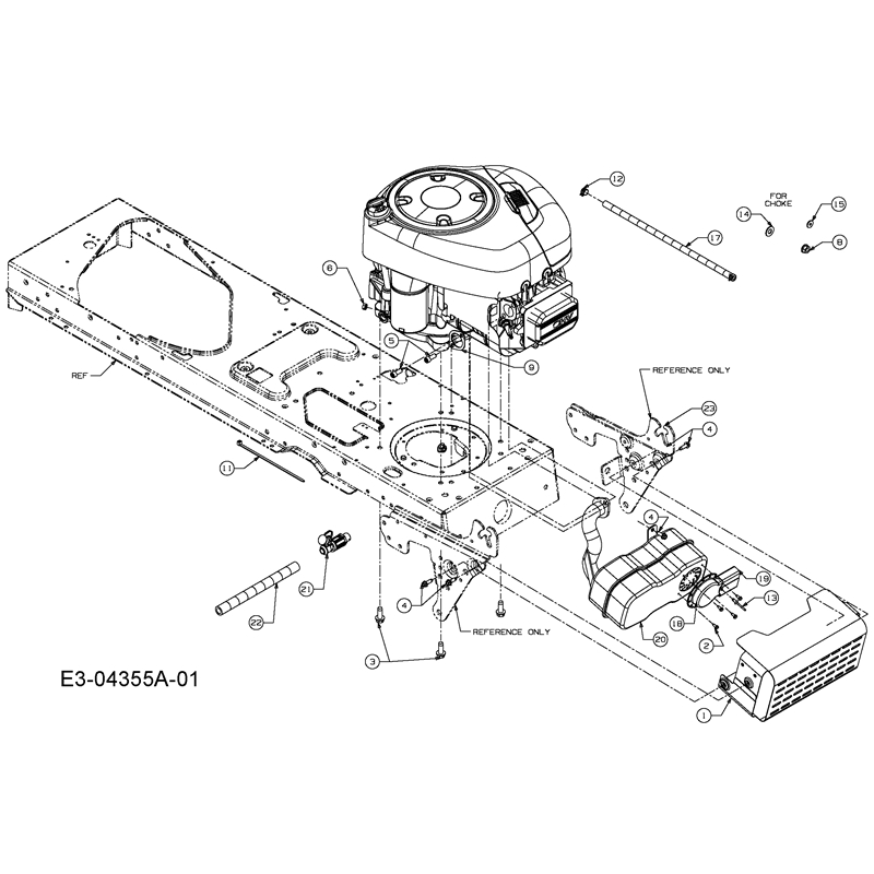 Oleo-Mac KROSSER PLUS 105-17,5 H (KROSSER PLUS 105-17,5 H) Parts Diagram, Engine