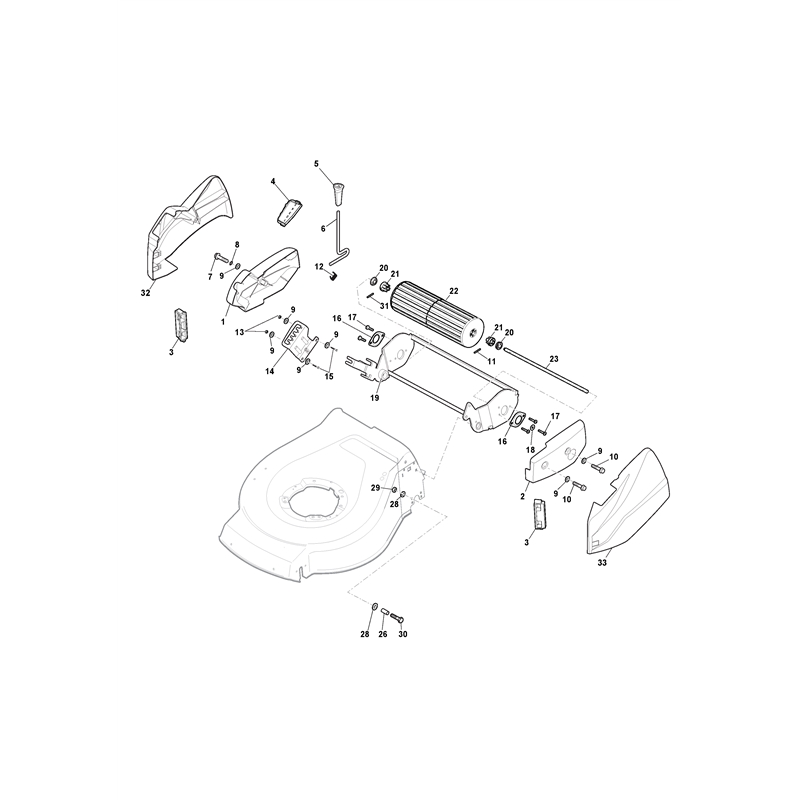 ATCO (New From 2012) LINER 16S  (2015) (2015) Parts Diagram, Ass.Y Roller