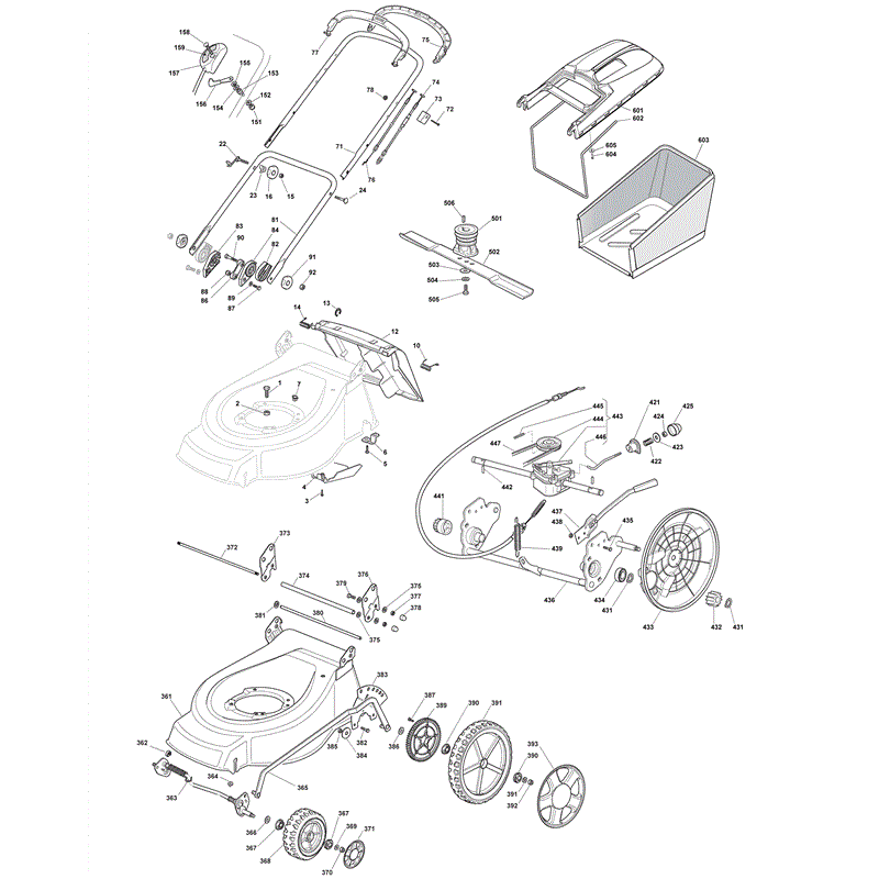 Mountfield 4830PD-BW  (2008) Parts Diagram, Page 1