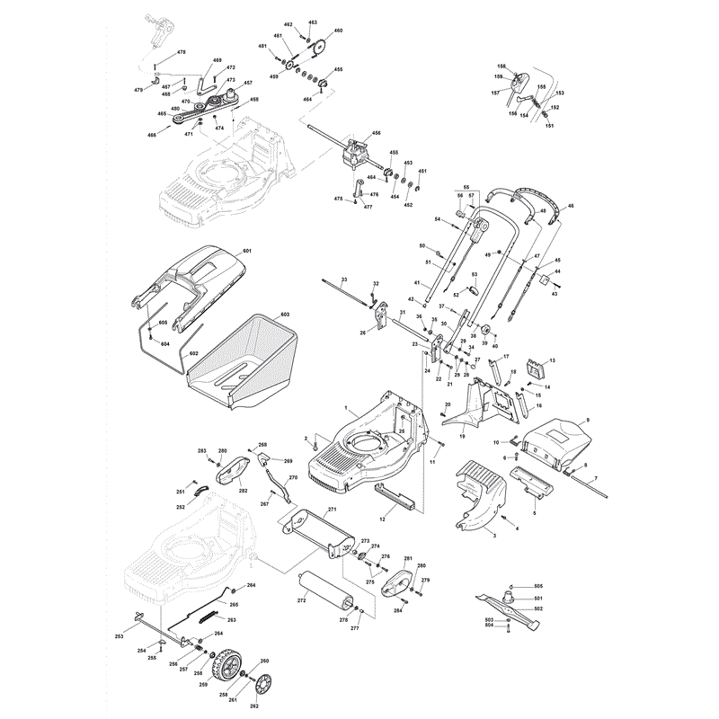 Mountfield M5010R-PD (2008) Parts Diagram, Page 1
