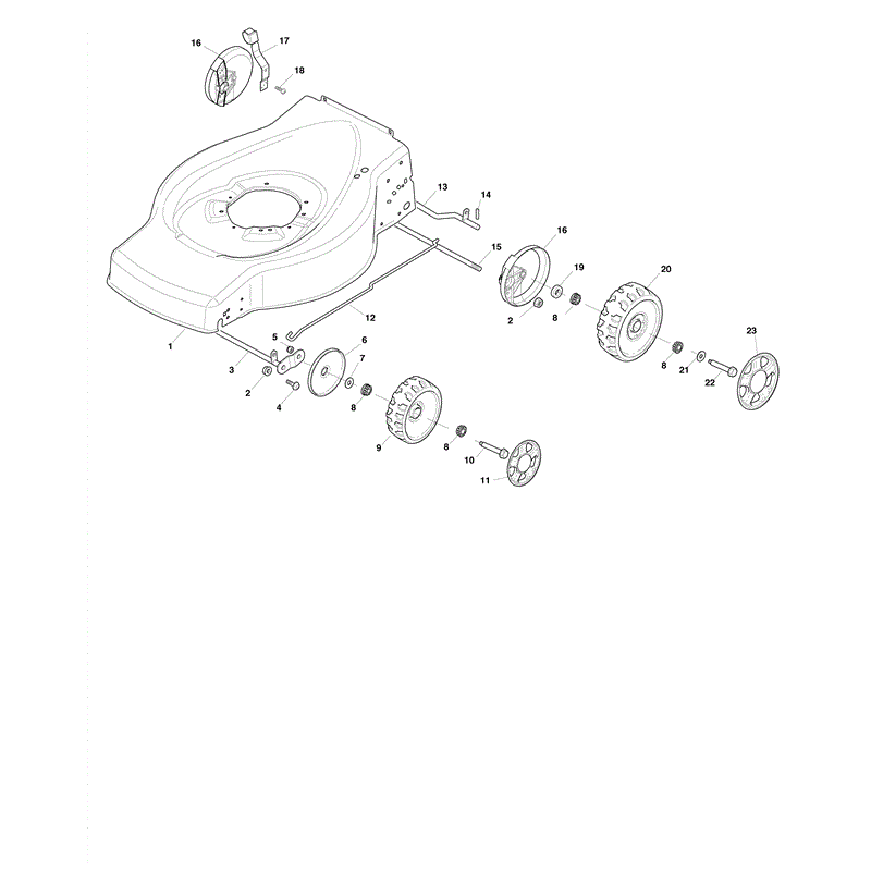 Mountfield HP474 (RM45 OHV 140cc) (2010) Parts Diagram, Page 2