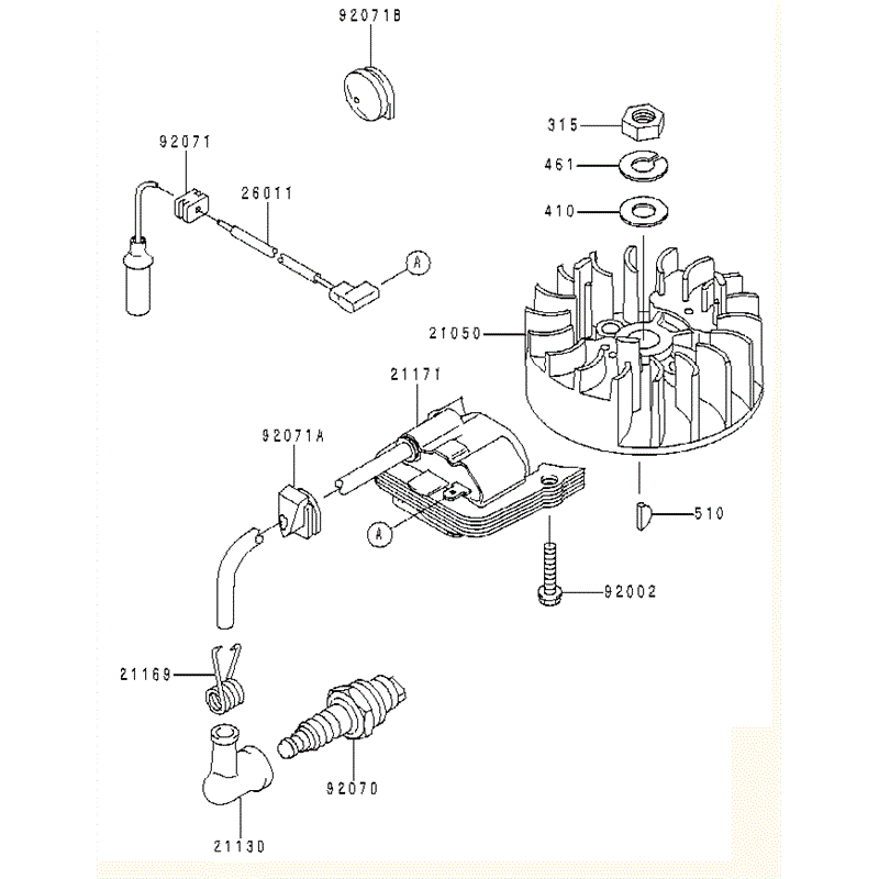 Kawasaki KHD600A (HB600A-AS50) Parts Diagram, ELECTRIC-EQUIPMENT