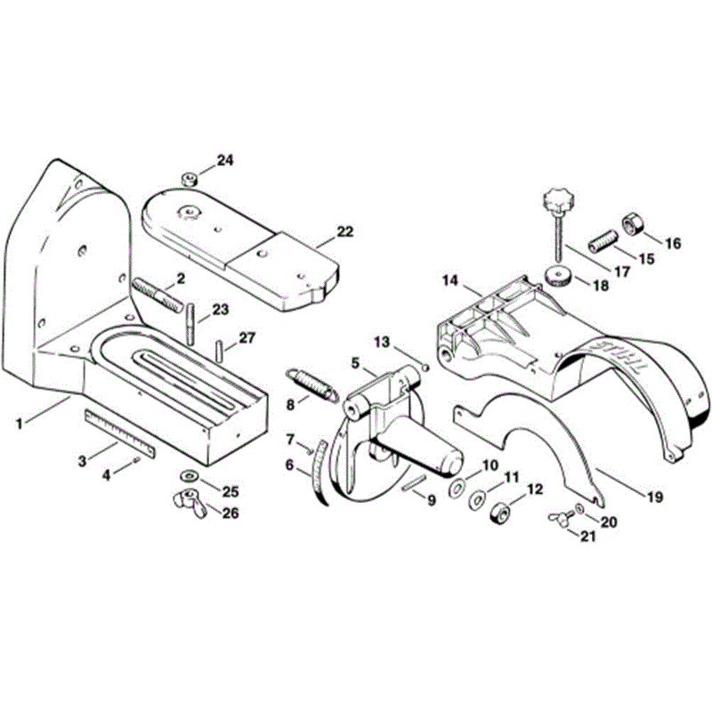 Stihl USG Sharpener (USG) Parts Diagram, A-Chain sharpener