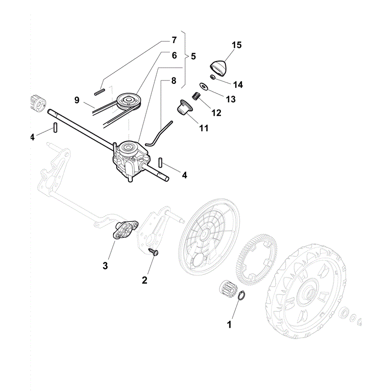 Mountfield SP465 Petrol Rotary Mower (2012) Parts Diagram, Page 7