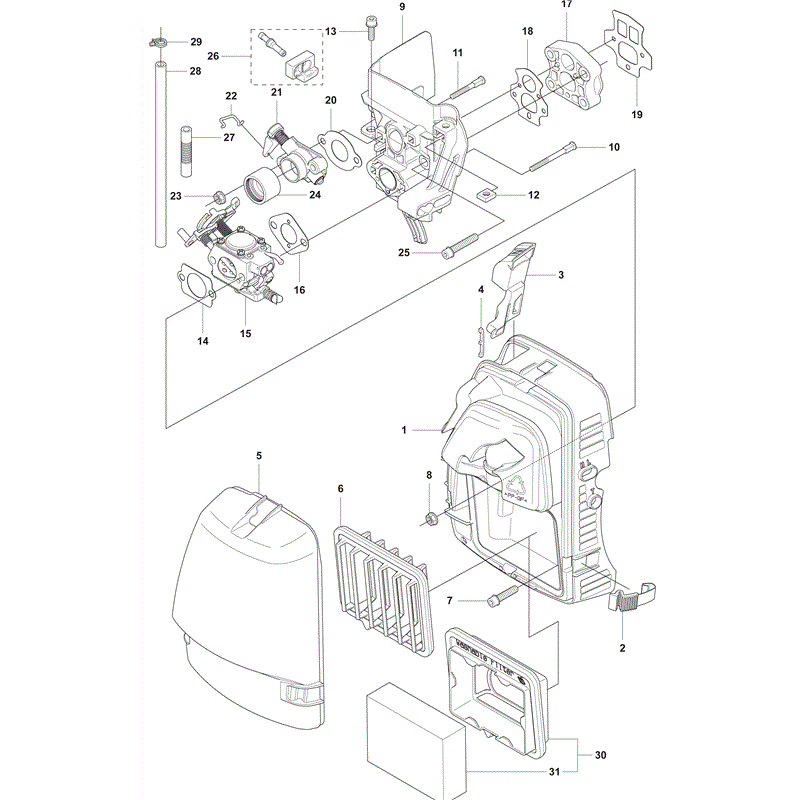 Husqvarna  355RX (2011) Parts Diagram, Page 13