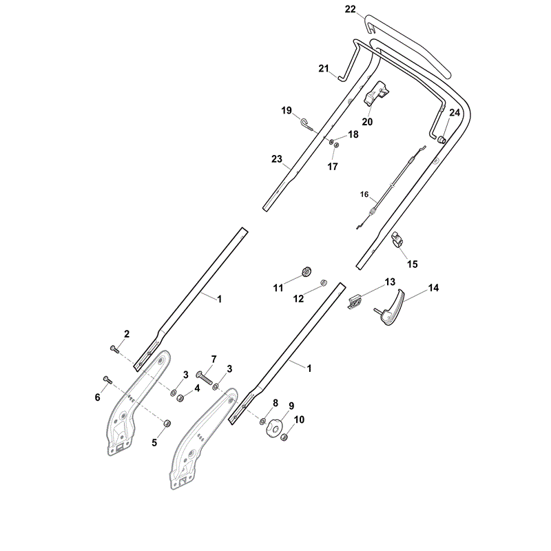 Mountfield HP46R (RSC100 OHV) (2012) Parts Diagram, Page 5