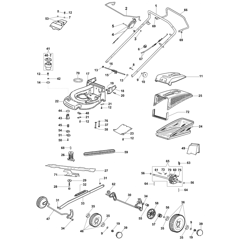 Oleo-Mac MAX 48 TBXM Plus-Cut (MAX 48 TBXM Plus-Cut) Parts Diagram, Illustrated parts list (Until May 2007)