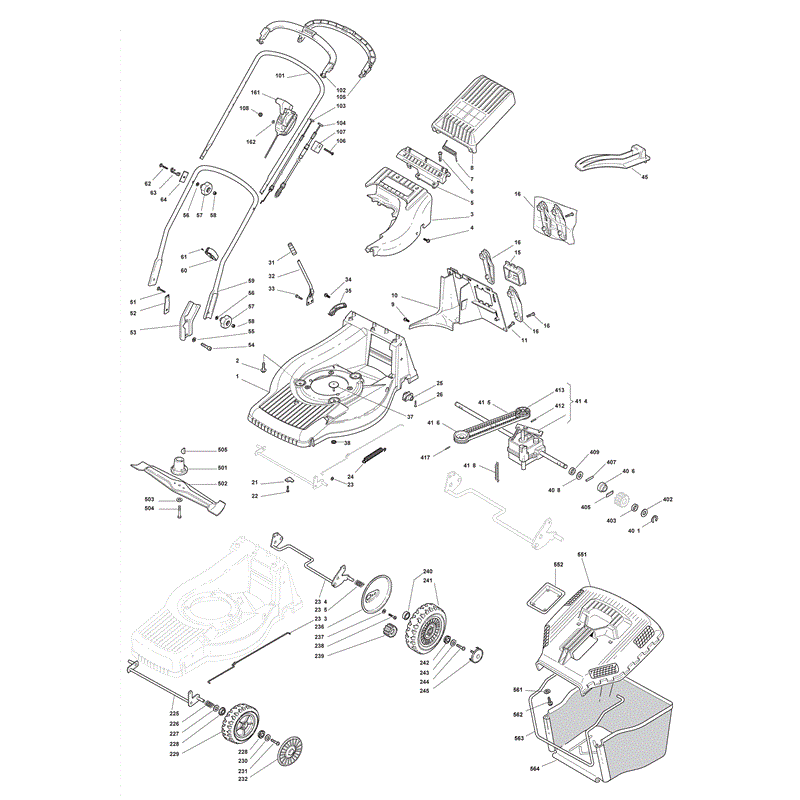 Mountfield M5520PD  (2008) Parts Diagram, Page 1