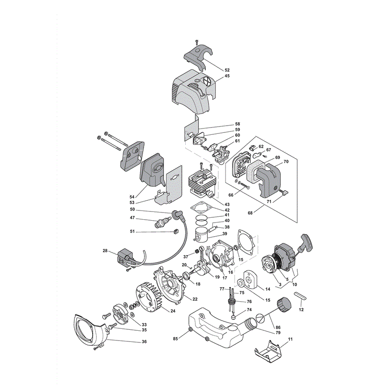 Castel / Twincut / Lawnking XB34 (2011) Parts Diagram, Engine