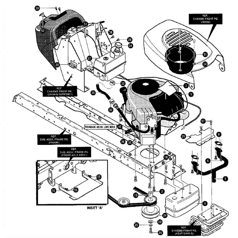Hayter 19/40 (146R001001-146R099999) Parts Diagram, Engine & Control Assembly