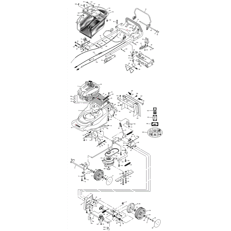 Mountfield M4  (MPR10011-12) Parts Diagram, Page 1