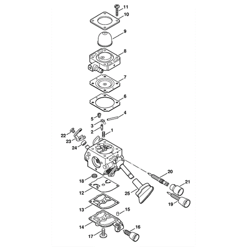 Stihl BG 86 Blower (BG86) Parts Diagram, Carburetor C1M-S141E