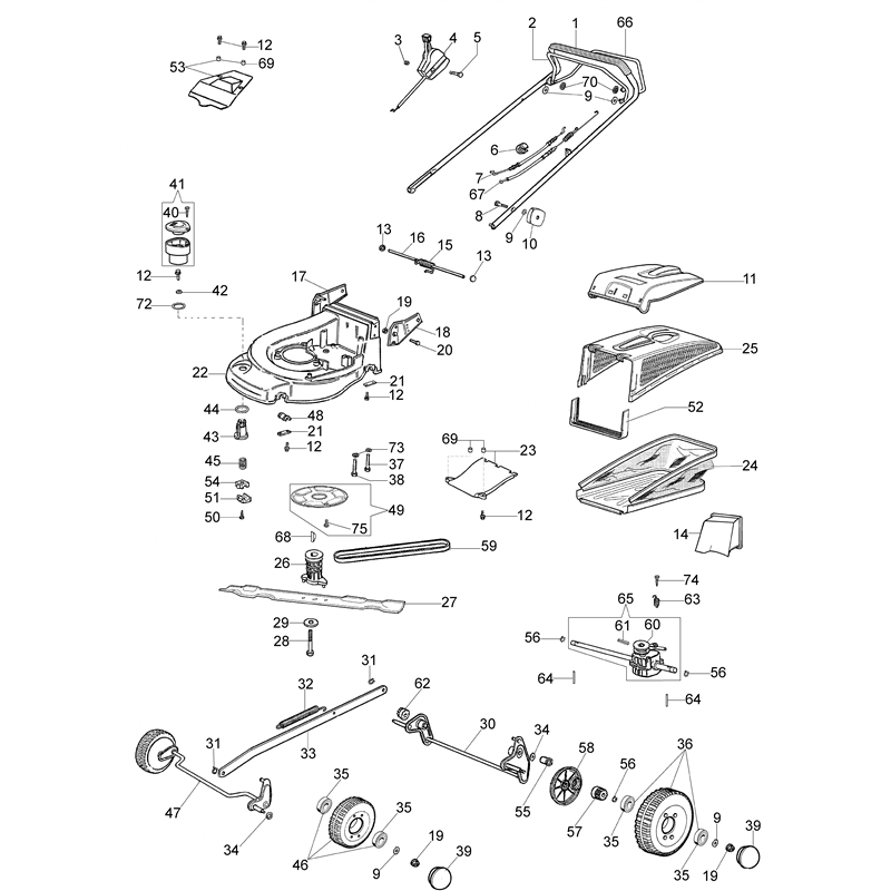 Oleo-Mac MAX 48 TB Plus-Cut (MAX 48 TB Plus-Cut) Parts Diagram, Illustrated parts list (From June 2007)