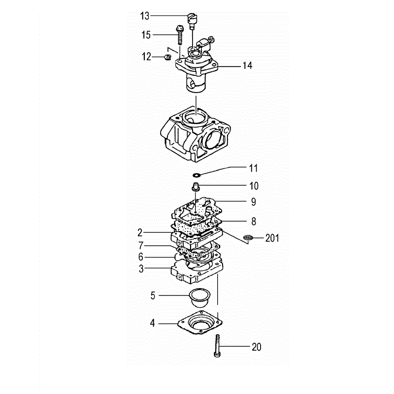 Tanaka THP-230SS (1648-H43) Parts Diagram, CARBURETOR