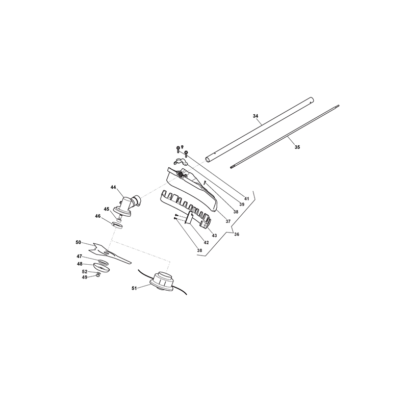Mountfield MB 2600 J (287120103-M16 [2016-2019]) Parts Diagram, Brushcutter Part