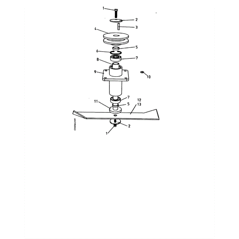 Hayter Condor (514L-515L) Parts Diagram, Cutter Head Assy