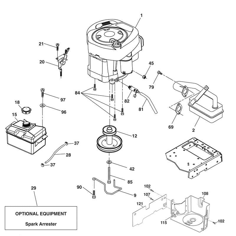 McCulloch M115-77RB (96041009900 - (2010)) Parts Diagram, Page 6