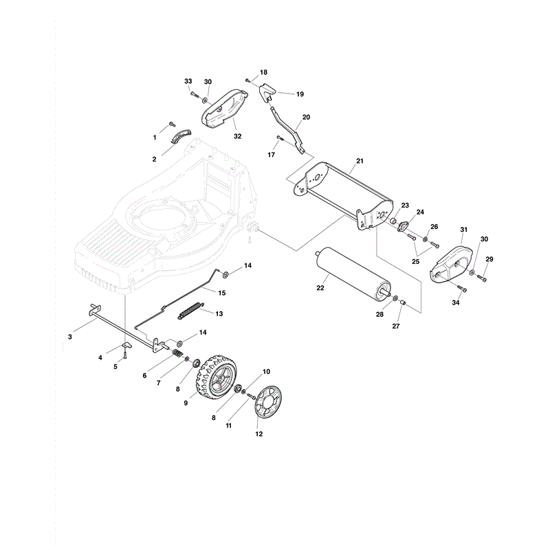 Mountfield M554R  (2009) Parts Diagram, Page 2
