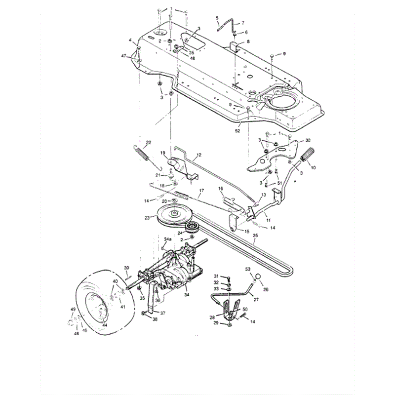 Hayter 12/30 (143S001001-143S099999) Parts Diagram, Motion Drive