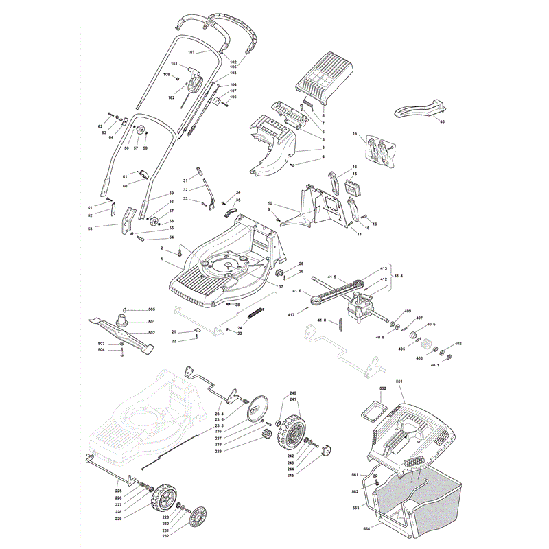 Mountfield M5020PD  (2008) Parts Diagram, Page 1