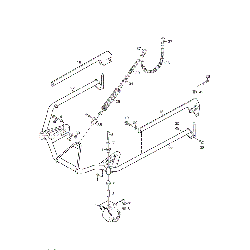 Stiga 125cm Combi Electric Deck  (2011) Parts Diagram, Page 1