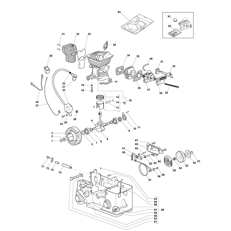 Mountfield MC 3816 (2010) Parts Diagram, Page 1