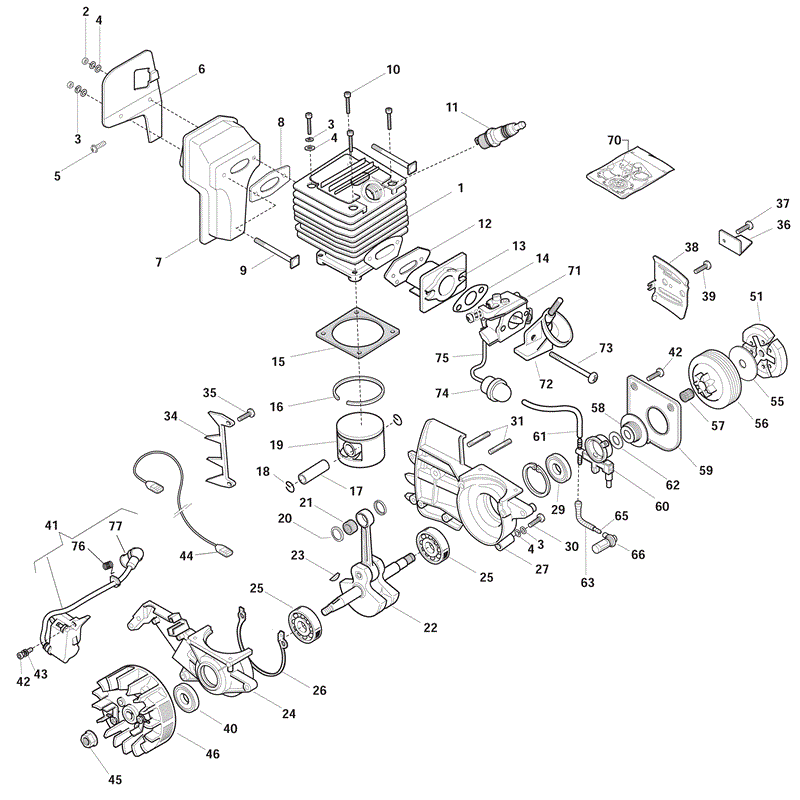 Mountfield MC 438 (2012) Parts Diagram, Page 1