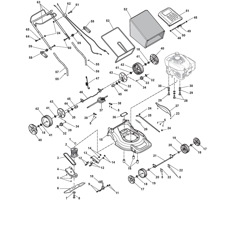 ATCO (New From 2012) QUATTRO 15S  (2014) (2014) Parts Diagram, Walkbehind