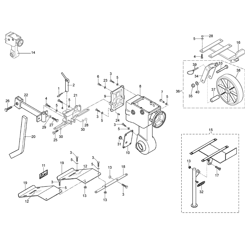 Bertolini 215 (EN 709) (215 (EN 709)) Parts Diagram, change gear box