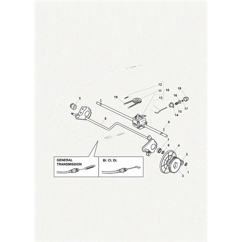 Castel / Twincut / Lawnking XA55MBSE (2009) Parts Diagram, Page 17