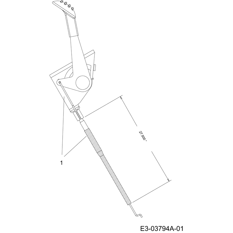 Oleo-Mac KROSSER 92-13.5 T (KROSSER 92-13.5 T) Parts Diagram, Throttle cable