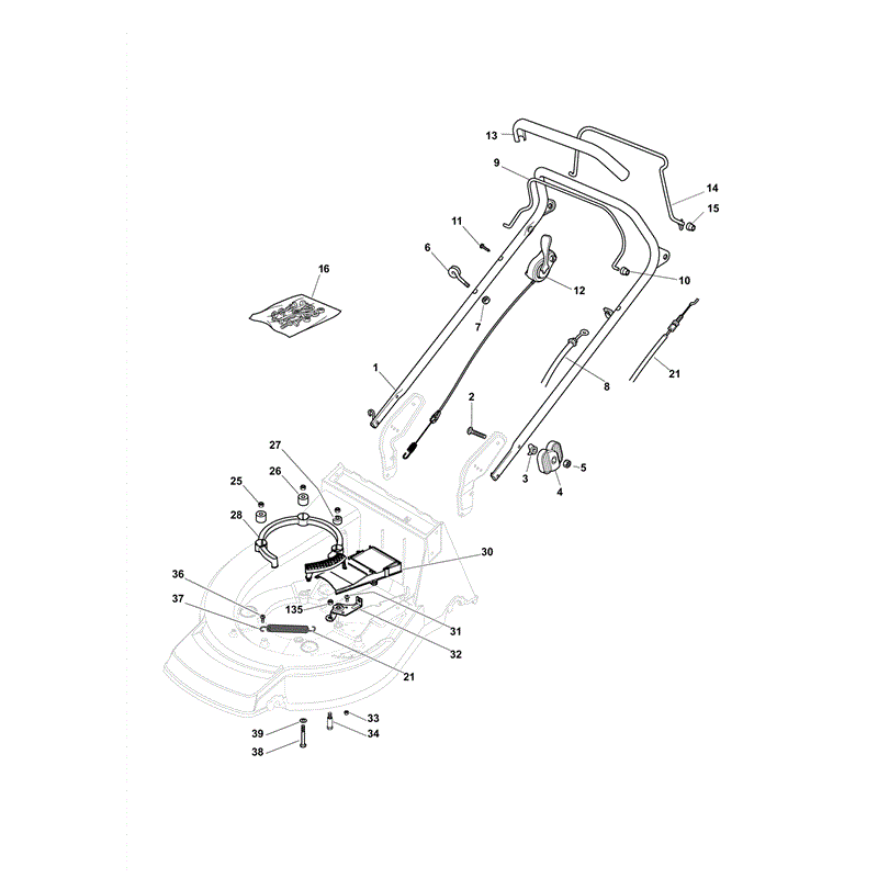 Castel / Twincut / Lawnking XA55MBSE (2009) Parts Diagram, Page 9