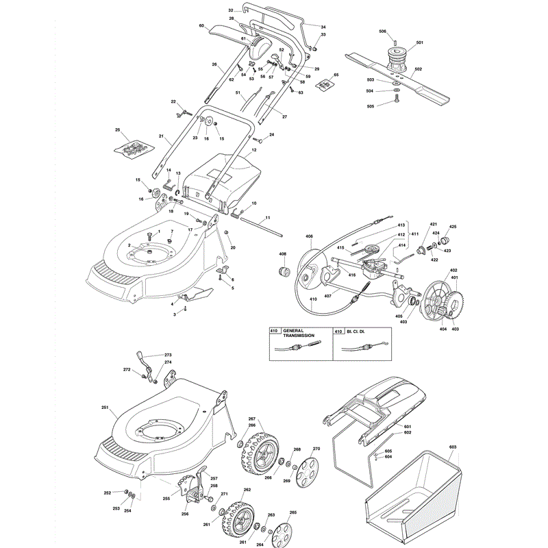 Mountfield SP535 (2009) Parts Diagram, Page 1