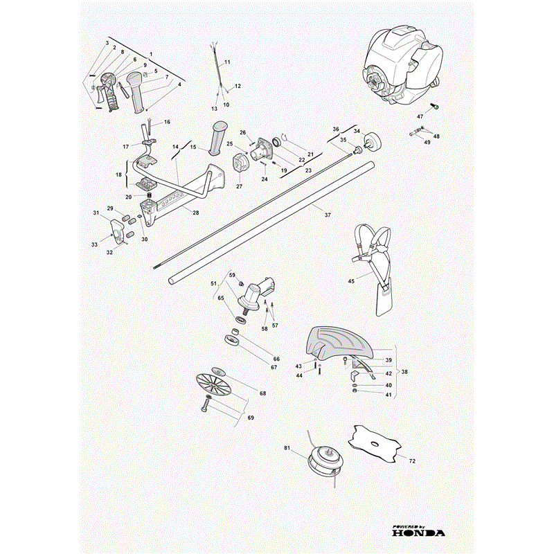 Castel / Twincut / Lawnking XB435HD (2010) Parts Diagram, Page 1