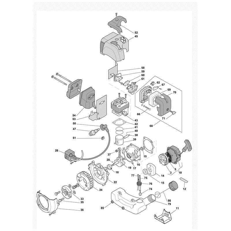Castel / Twincut / Lawnking XR26J (2010) Parts Diagram, Page 1