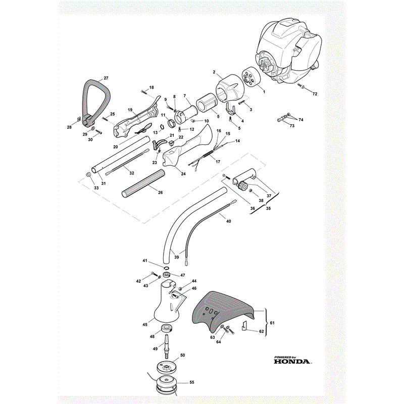 Castel / Twincut / Lawnking XR425HJ (2010) Parts Diagram, Page 1