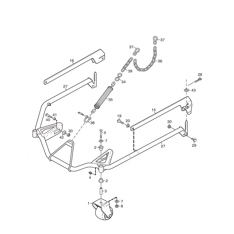 Stiga 110cm Combi Electric Deck  (2011) Parts Diagram, Page 1
