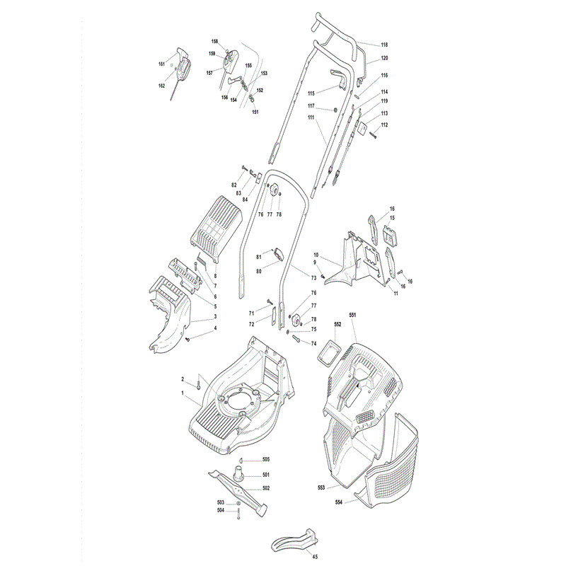 Stiga COLLECTOR-50S (2007) Parts Diagram, Page 1