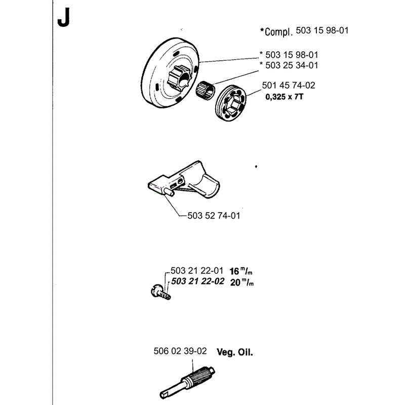 Jonsered 2045 (1994) Parts Diagram, Page 10