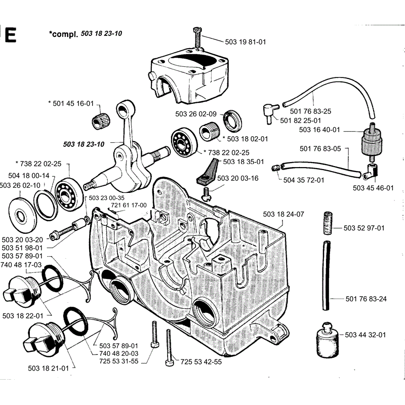 Jonsered 2054 (1994) Parts Diagram, Page 5
