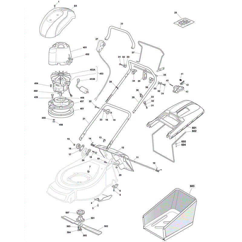 Mountfield EL46PD (2008) Parts Diagram, Page 1