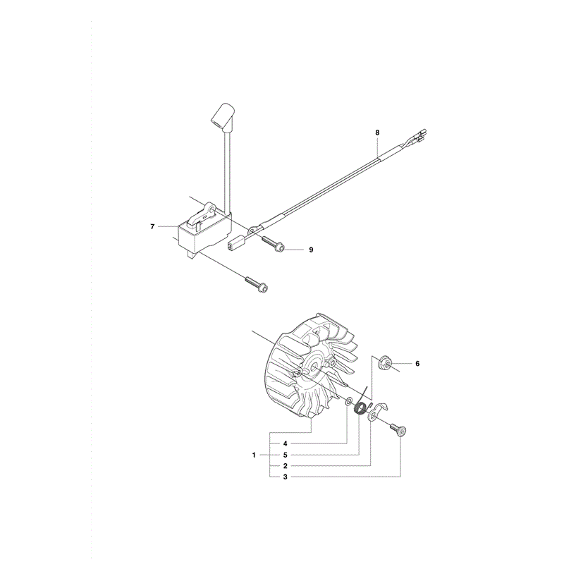 Husqvarna 445e Chainsaw (2011) Parts Diagram, Ignition System