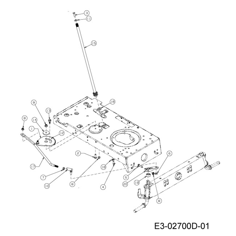 Oleo-Mac KROSSER 92-13,5 T Cat.2013 (KROSSER 92-13,5 T Cat.2013) Parts Diagram, Steering assembly