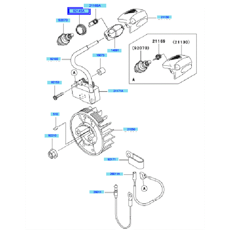 Kawasaki KCL525A (HK525A-BS50) Parts Diagram, Electric Equipment