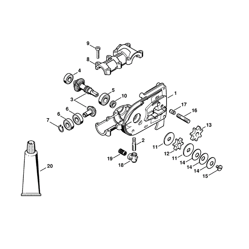 Stihl HT 131 Pole Pruner (HT131) Parts Diagram, Gear head