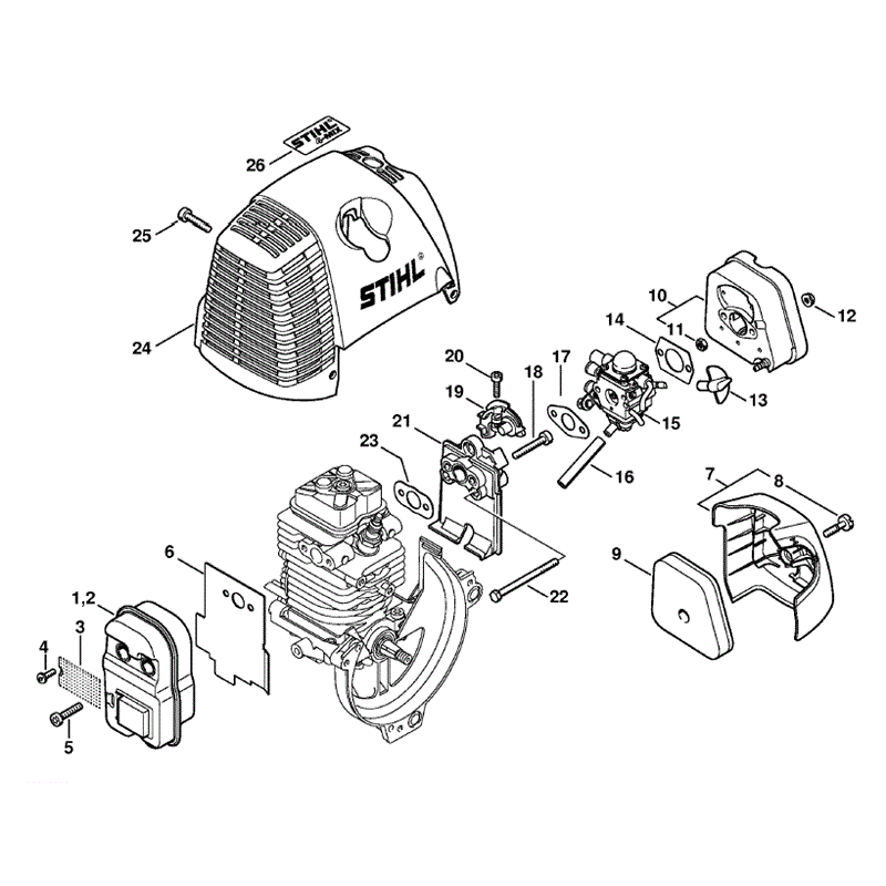 Stihl FS 310 Clearing Saw (FS310) Parts Diagram, Muffler