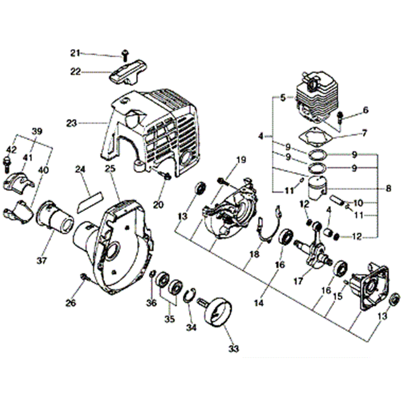 Echo SRM-2400 (SRM-2400) Parts Diagram, CYLINDER